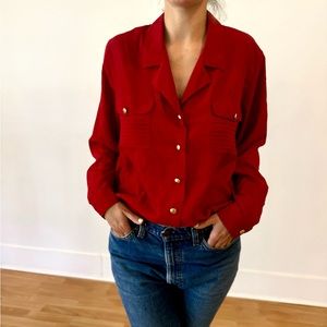 Vintage red blouse